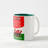 Bryanハリス著詩歌のSt Davidの日カード ツートーンマグカップ (正面右)