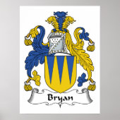 Bryan Family Crest ポスター (正面)