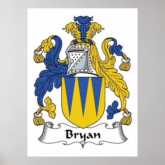 Bryan Family Crest ポスター (正面)