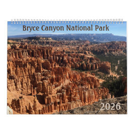 Bryce Canyon 2026 Photographic 12-Month Calendar カレンダー