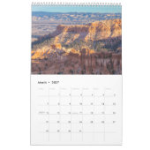 Bryce Canyon National Park Landscapes カレンダー (3月 2027)