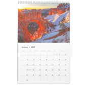 Bryce Canyon National Park Landscapes カレンダー (1月 2027)