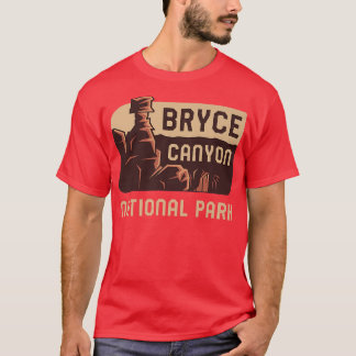 Bryce Canyon National Park Utah Retro Graphic Tシャツ
