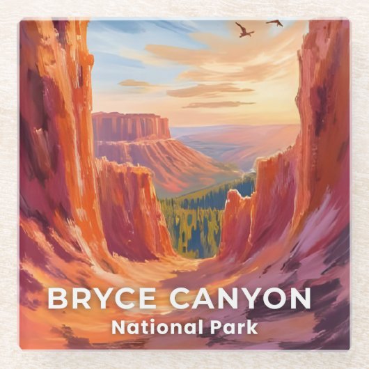 Bryce Canyon National Park | Utah Travel ガラスコースター (正面)