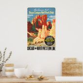 Bryce Canyon National Park Vintage Poster ポスター (キッチン)