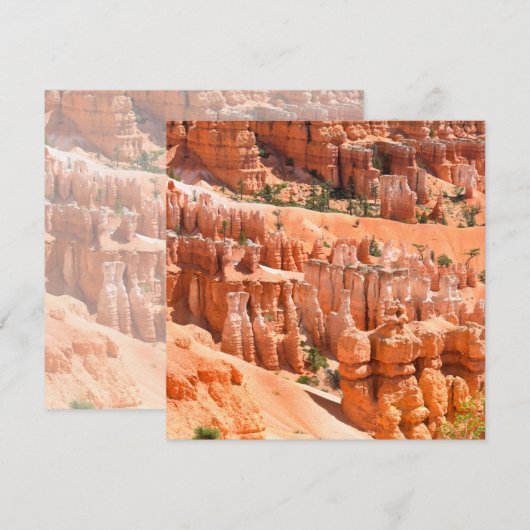Bryce Canyon Park Utah Landscape Hoodoos Photo カード (正面/裏面)