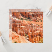 Bryce Canyon Park Utah Landscape Hoodoos Photo カード (正面/裏面インサイチュ)
