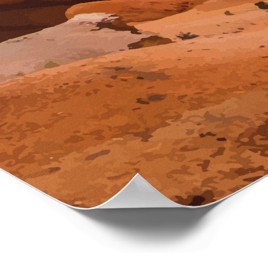 Bryce Canyon, Utah Travel Artwork ポスター (角)