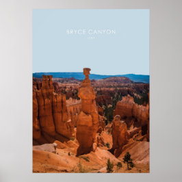 Bryce Canyon, Utah Travel Artwork ポスター