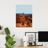 Bryce Canyon, Utah Travel Artwork ポスター (ホームオフィス)