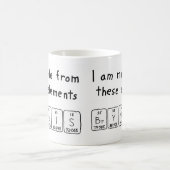 Bryndiの周期表名mug コーヒーマグカップ (中央)