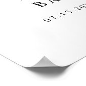 BRYNDLE牛モダンプリントベビーシャワーウェルカム ポスター (角)