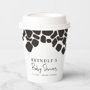 BRYNDLE牛モダンプリントベビーシャワー 紙コップ