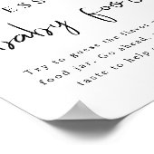 BRYNDLE牛モダンプリント推測ベビー食品ゲーム ポスター (角)