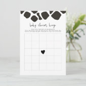 BRYNDLE牛モダンプリント赤ちゃんシャワービンゴゲーム 招待状 (スタンド正面)