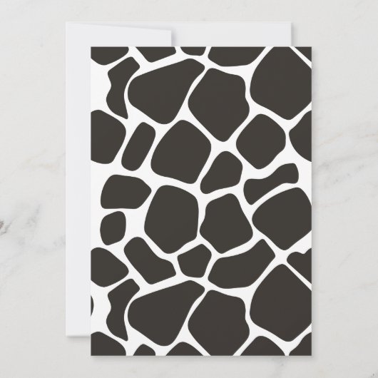 BRYNDLE農園モダン動物の牛のプリント赤ちゃんシャワーI 招待状 (裏面)