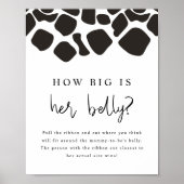 BRYNDLE アニマル 牛柄 How Big is Her Belly ゲーム ポスター (正面)