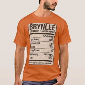 Brynlee Nutrition Facts Nameニックネーム別名タイトル Tシャツ