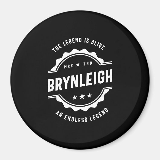 Brynleigh名パーソナライズされた誕生日ギフト マグネット (正面)