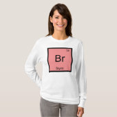 Brynn 名前 化学元素 周期表 tシャツ (正面フル)