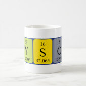Brysonの周期表の名前のマグ コーヒーマグカップ (中央)