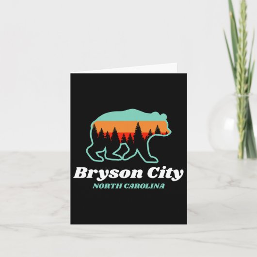 Bryson City North Carolina Bear Mountains Country  カード (正面)