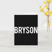 Bryson - Cool New Funny Name Fan Gift Tee  カード (黄色い花)