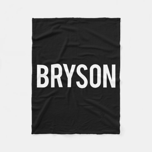 Bryson - Cool New Funny Name Fan Gift Tee  フリースブランケット (正面)