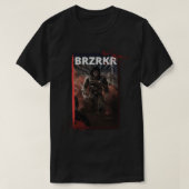 BRZRKRステッカー Tシャツ (デザイン正面)