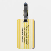 BSのロット ラゲッジタグ (裏面縦)