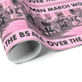 BSの光沢のある包装紙をくまなく女性3月 ラッピングペーパー (ロールコーナー)