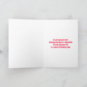 BSアーティストカスタマイズ可能な誕生日カード カード (内部)