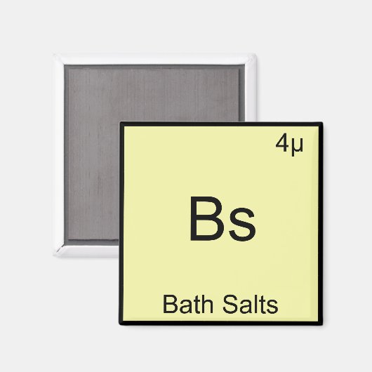 Bs – バスソートエレメおもしろいントミーム化学ティー マグネット (正面/裏面)