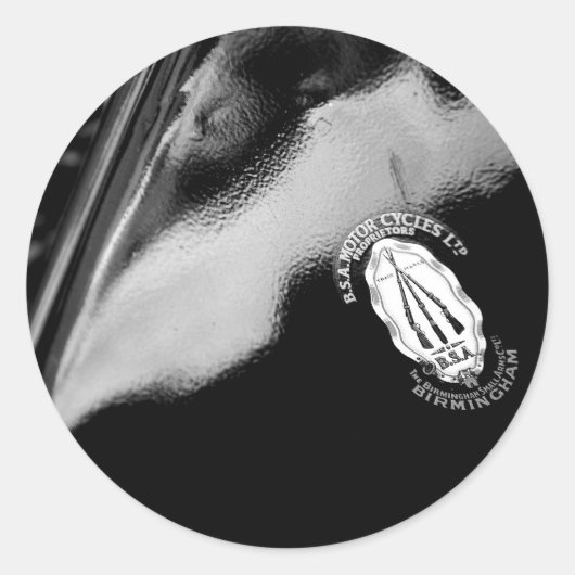 BSA詳細シール ラウンドシール (正面)