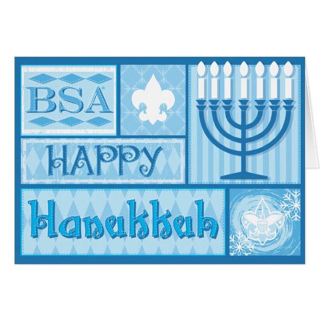 BSA/Happy Hanakkahカード (正面横)
