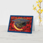 BScN学位おめでとうございます カード (黄色い花)