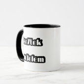 Bse7tek Alm3elem Mug – モロッコの尊敬とボスエネ マグカップ (正面左)