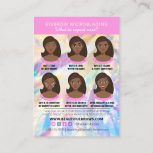 Bsf Microblading AfterCare Crystal Holographic 名刺