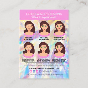 Bsf Microblading AfterCare Crystal Holographic 名刺