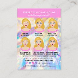 Bsf Microblading AfterCare Crystal Holographic Bu 名刺