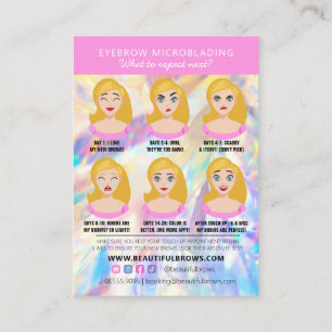 Bsf Microblading AfterCare Crystal Holographic Bu 名刺