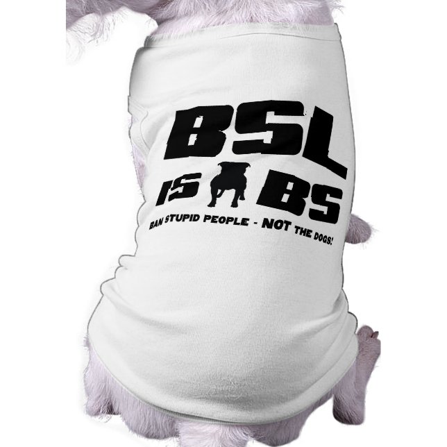 BSLはBS - Pet Tシャツ (裏面)