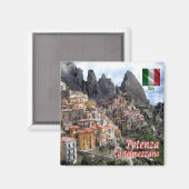 BSL009 POTENZA, CASTELMEZANO,冷蔵庫 マグネット (正面/裏面)