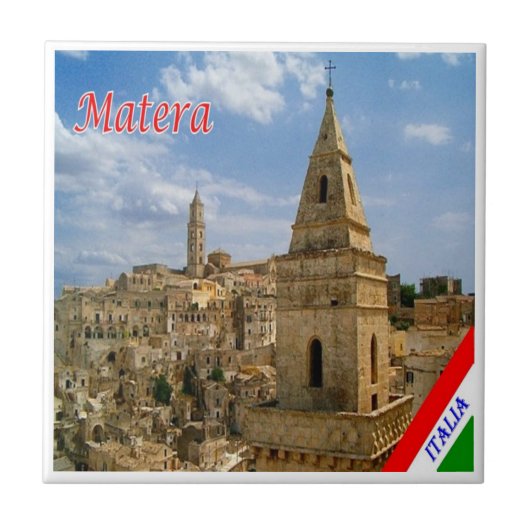 BSL013 MATERA, Basilicata,イタリア, タイル (正面)