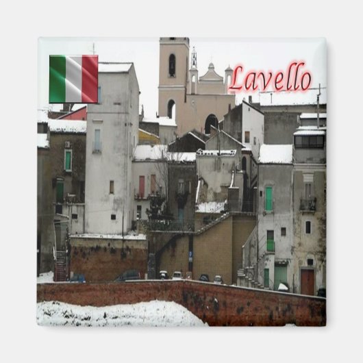 BSL015 LAVELLO – 旧市街 – バシリカタ – 冷蔵庫 マグネット (正面)