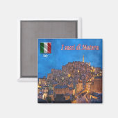 BSL017 MATERA, The Sassi of Matera,冷蔵庫 マグネット (正面/裏面)