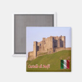BSL019 MELFI,城, Basilicataイタリア,冷蔵庫 マグネット (正面/裏面)