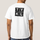 BSL TYKLのTシャツの白 Tシャツ (裏面)