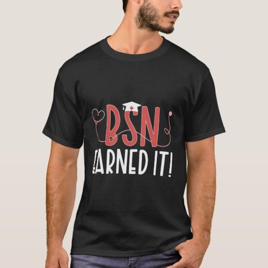BsnはBsn卒業Bsn卒業Bsnグラードを獲得 Tシャツ (正面)