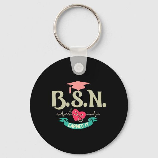BsnはItナース度上級看護学卒業生を取得 キーホルダー (正面)